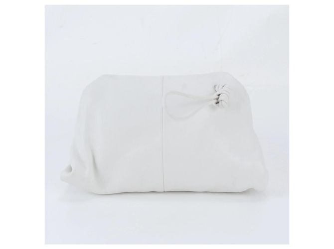 Borsa a pochette Triangle in pelle Bottega Veneta Bianco - vista 2