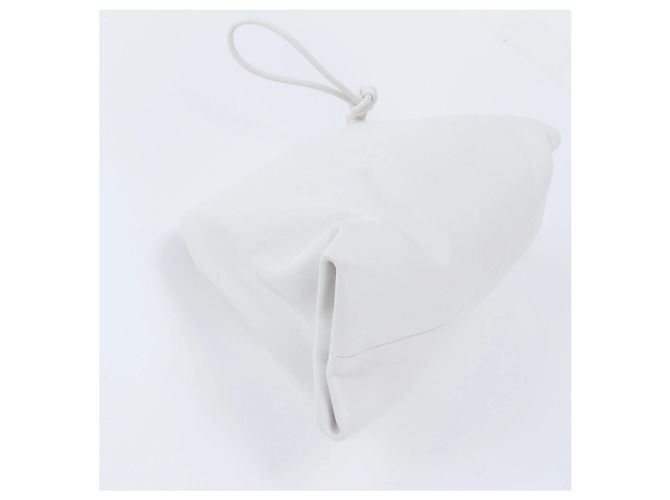 Borsa a pochette Triangle in pelle Bottega Veneta Bianco - vista 3