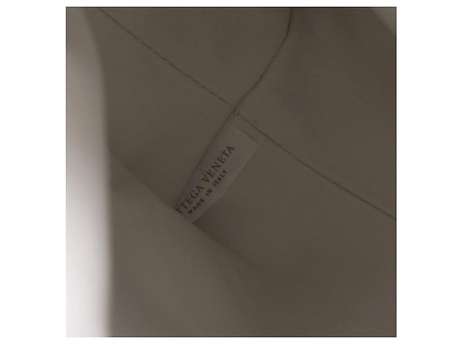 Borsa a pochette Triangle in pelle Bottega Veneta Bianco - vista 7
