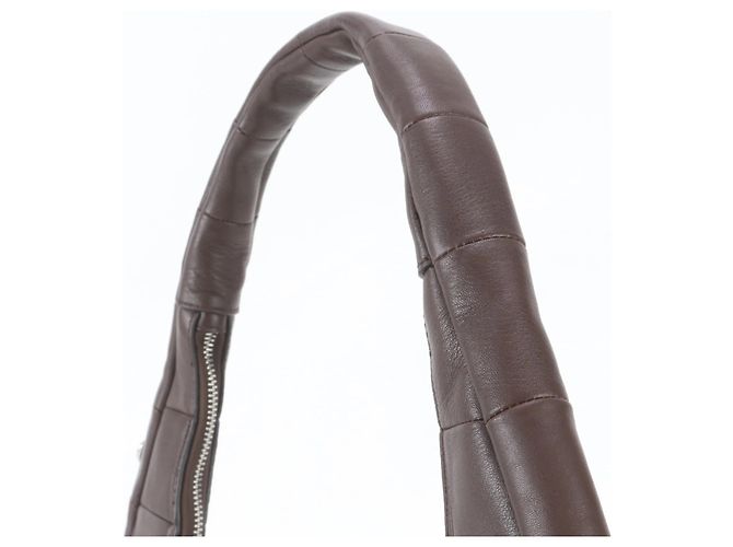 Coach Topia Alter Ego Crescent Leather Shoulder Bag Brown - view 2