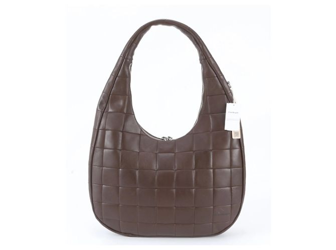 Coach Topia Alter Ego Crescent Leather Shoulder Bag Brown - view 3