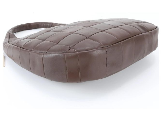 Coach Topia Alter Ego Crescent Leather Shoulder Bag Brown - view 4