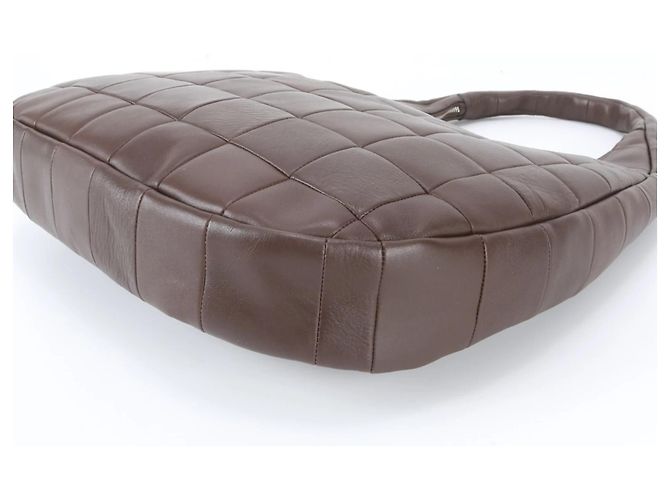 Coach Topia Alter Ego Crescent Leather Shoulder Bag Brown - view 6
