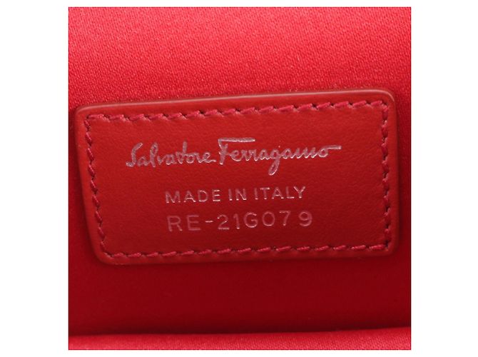 Borsa a tracolla in pelle Salvatore Ferragamo Vara Ribbon - vista 8