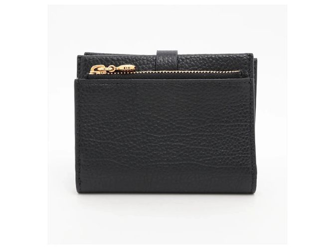 Portafoglio bi-fold Burberry in pelle nera Nero - vista 2