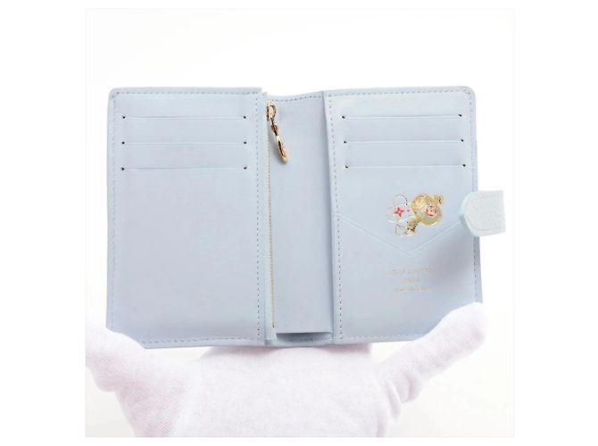 Portefeuille Compact Bi-Fold Louis Vuitton Bleu - vue 3