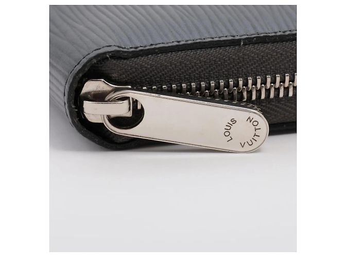 Portefeuille Louis Vuitton Epi Zippy en Silver Argenté - vue 11