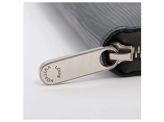 Portefeuille Louis Vuitton Epi Zippy en Silver Argenté - vue 12