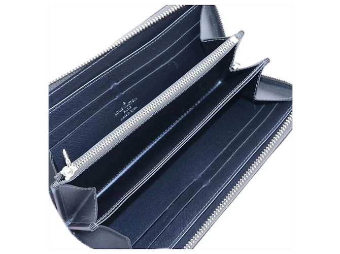 Portefeuille Louis Vuitton Epi Zippy en Silver Argenté - vue 3