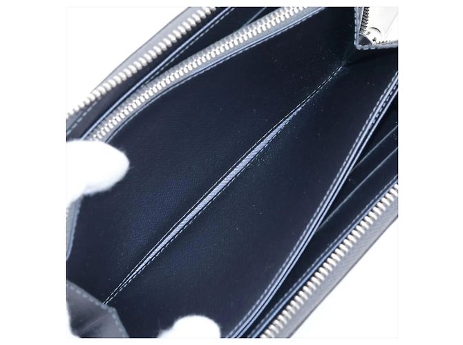 Portefeuille Louis Vuitton Epi Zippy en Silver Argenté - vue 5
