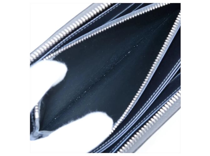Portefeuille Louis Vuitton Epi Zippy en Silver Argenté - vue 8