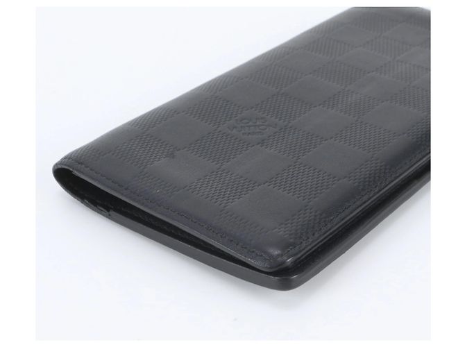 Louis Vuitton Damier Infini Portefeuille Brazza Long Wallet Negro - vista 5