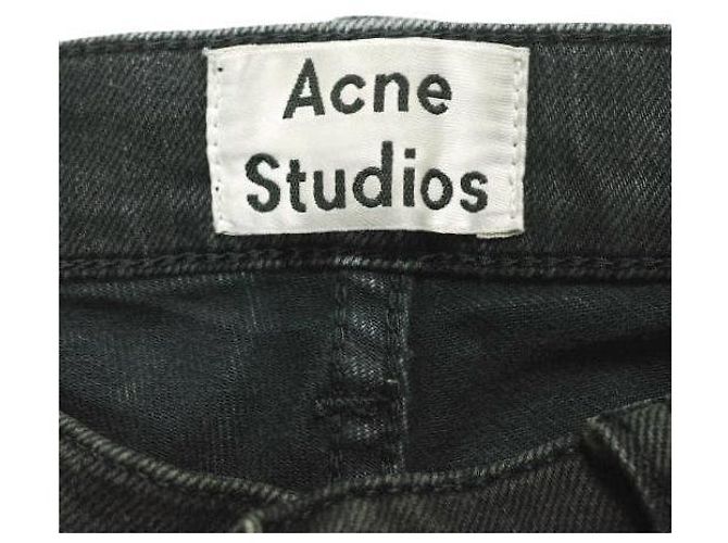 Acne Studios 5 Pocket Skinny Denim Jeans Black - view 3