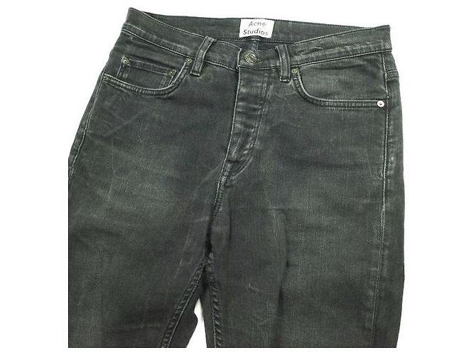Acne Studios 5 Pocket Skinny Denim Jeans Black - view 4