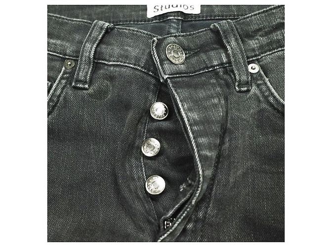 Acne Studios 5 Pocket Skinny Denim Jeans Black - view 5