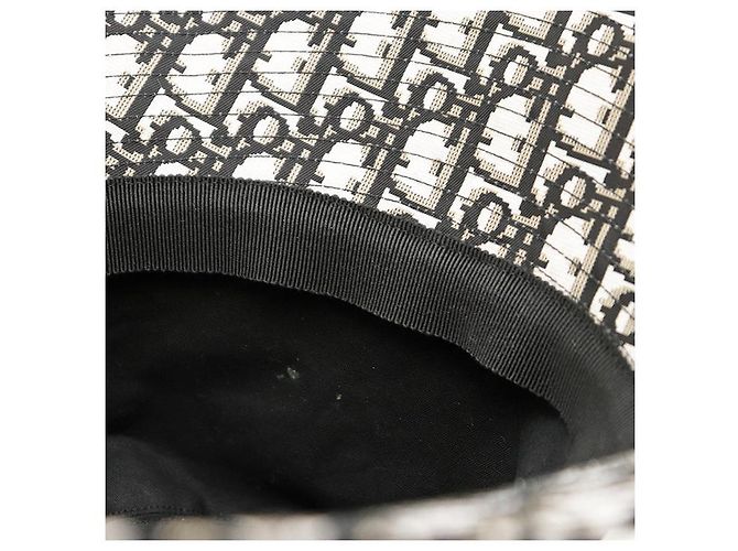 Christian Dior Teddy-D Dior Oblique Hut aus hochdichtem Weather Cloth Schwarz - Ansicht 9