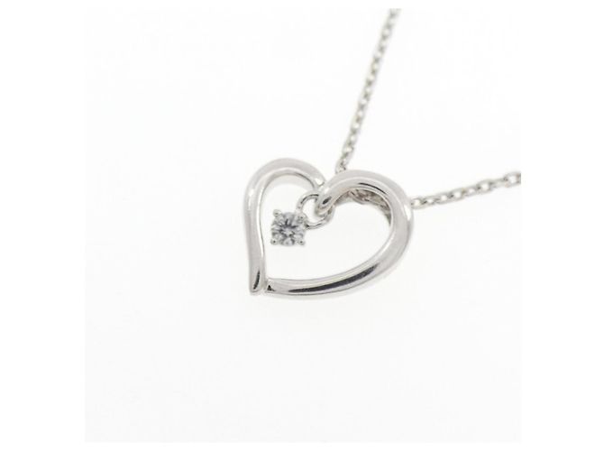 Autre Marque Collana in oro bianco K10 e diamanti Argento - vista 3