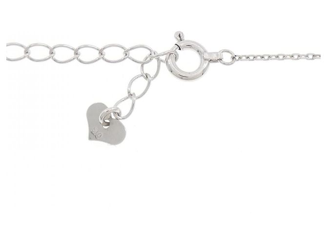 Autre Marque Collana in oro bianco K10 e diamanti Argento - vista 5