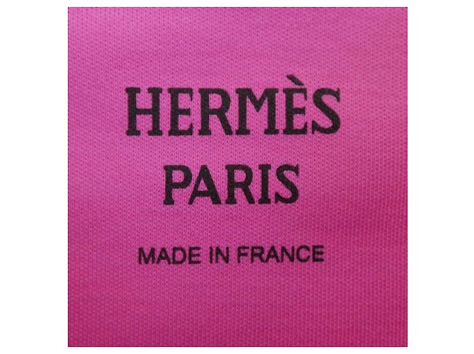Hermès T-shirt in cotone Hermes CANDY LIBRIS Rosa - vista 4