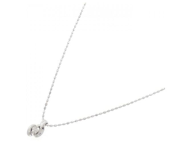 Autre Marque Collier en diamant Au750 Argenté - vue 2