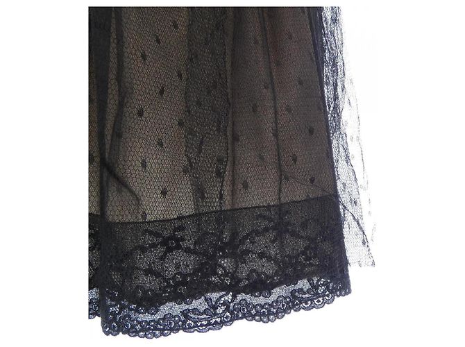 Falda RED VALENTINO Negra Rosa Negro - vista 7