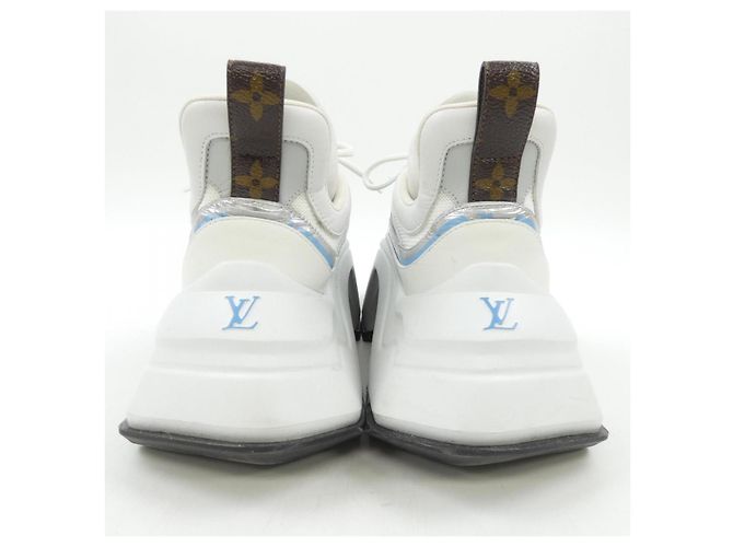 Sapatilhas Louis Vuitton LV Archlight 2.0 Preto Branco Azul - vista 5