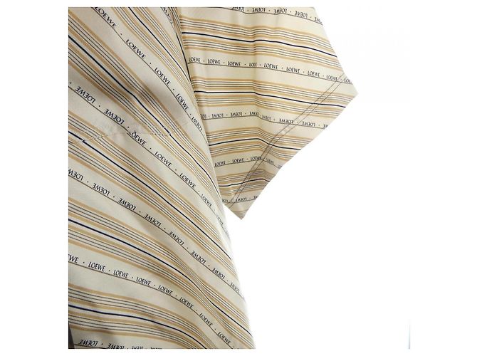 Camisa de seda Loewe S/S Marrom Bege - vista 6