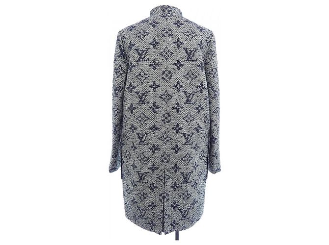 Louis Vuitton Wollmantel Blau - Ansicht 2