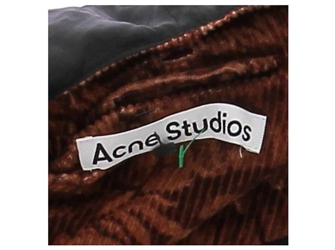 Acne Cappotto in velluto a coste marrone - vista 5