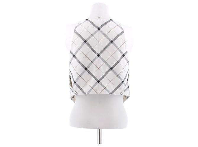 Courreges Karo Top beige - Ansicht 2