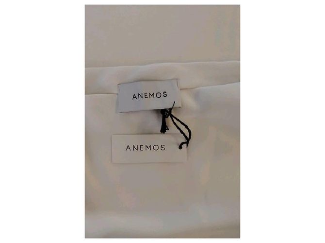 Autre Marque Saia longa branca de viscose ANEMOS Branco - vista 5