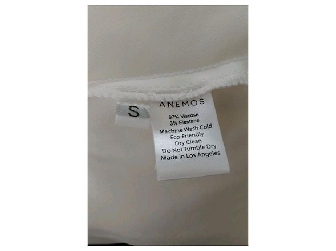 Autre Marque Saia longa branca de viscose ANEMOS Branco - vista 6