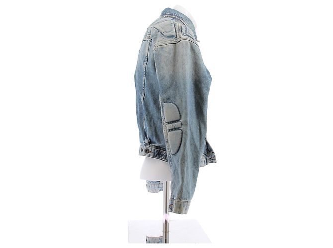 Autre Marque BOSS Jeansjacke Blau Baumwolle Größe M - Ansicht 3