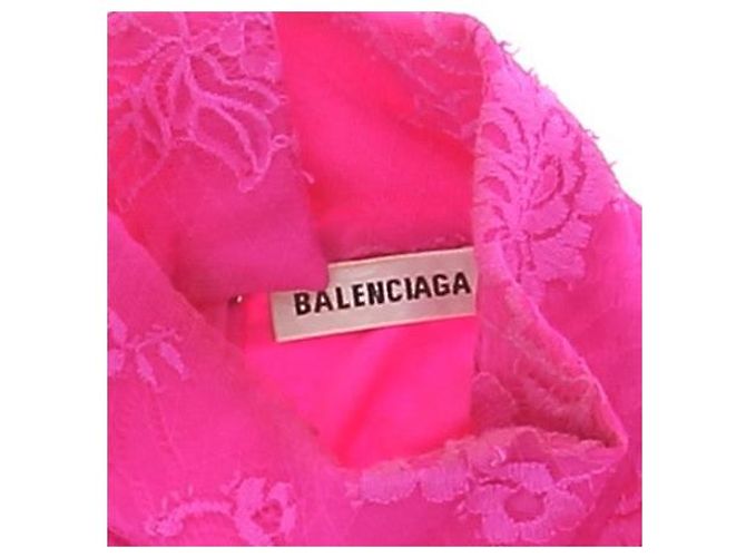 Top de renda rosa Balenciaga - vista 5