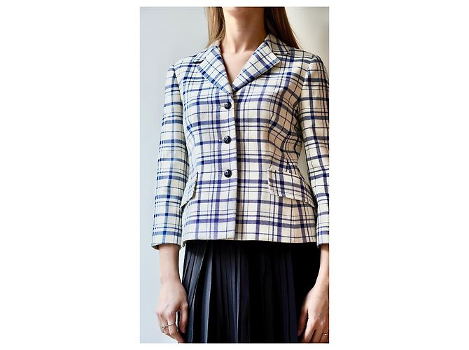 Dior White Wool Jacket Size 36 - view 2