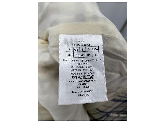 Dior White Wool Jacket Size 36 - view 8