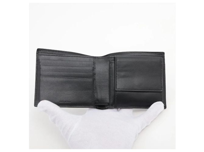 Céline Carteira bi-fold em couro Celine em Black Preto - vista 3
