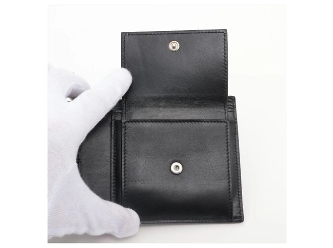 Céline Carteira bi-fold em couro Celine em Black Preto - vista 4