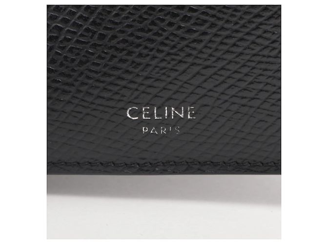 Céline Carteira bi-fold em couro Celine em Black Preto - vista 8