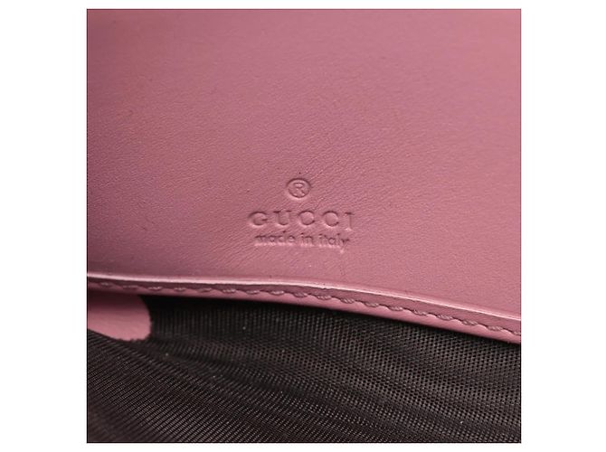 Gucci Guccissima Langbeutel aus rosa Leder Pink - Ansicht 8