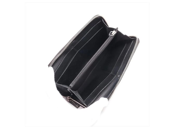 Timeless Chanel Matelassé Leather Long Wallet Black - view 3