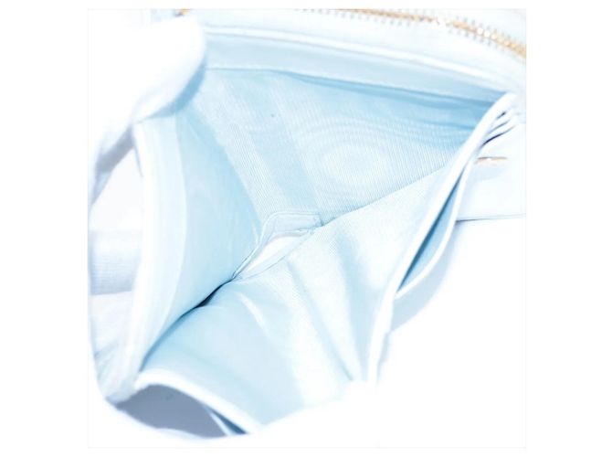 Cartera bi-fold Lady de piel Cannage Christian Dior Blanco - vista 4