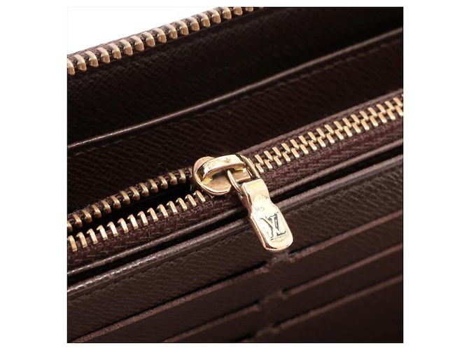 Cartera Larga Louis Vuitton Damier Zippy Organizer Castaño - vista 10