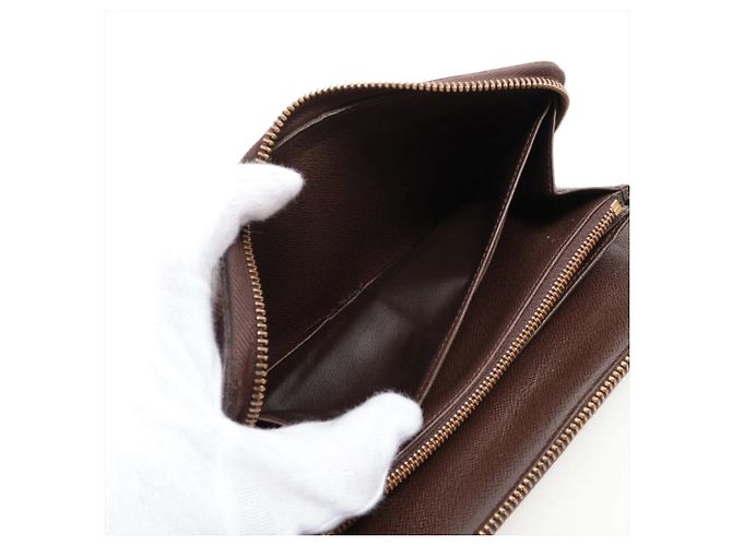Cartera Larga Louis Vuitton Damier Zippy Organizer Castaño - vista 4