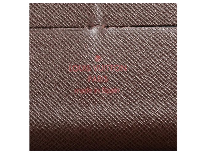 Cartera Larga Louis Vuitton Damier Zippy Organizer Castaño - vista 9