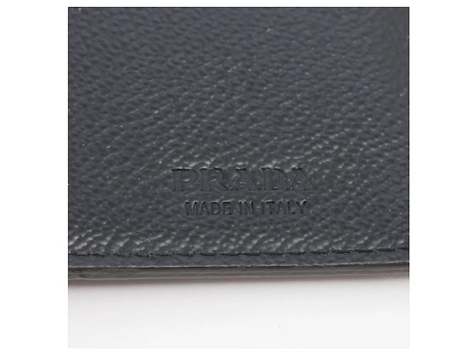 Cartera bi-fold de piel Prada Castaño - vista 7