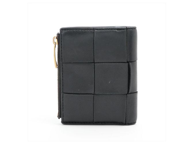 Bottega Veneta Cassette Small Leder Bi-fold Geldbörse Schwarz - Ansicht 2