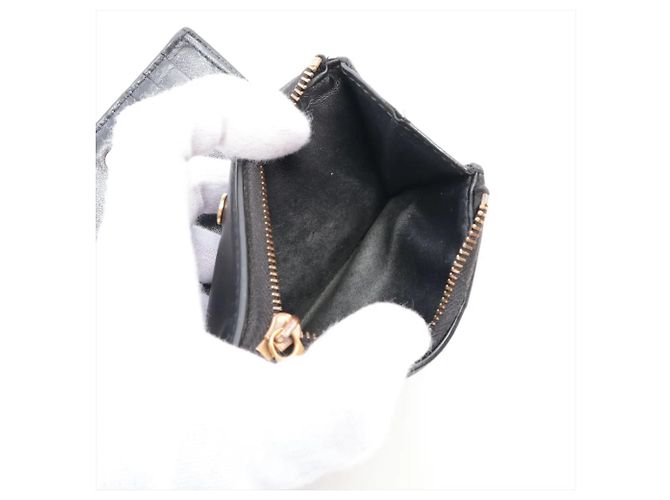 Bottega Veneta Cassette Small Leder Bi-fold Geldbörse Schwarz - Ansicht 5