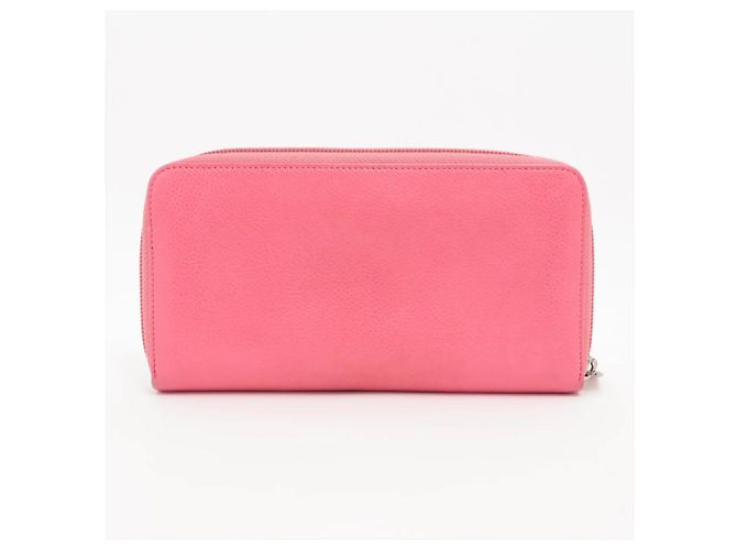Chanel Pink Leather Long Wallet - view 2