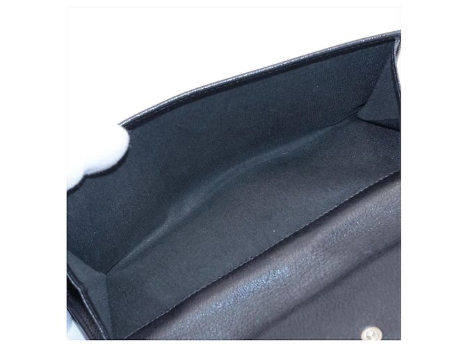 Chanel Camellia Bi-fold langes Portemonnaie aus Lammleder Schwarz - Ansicht 8